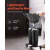 VEVOR Portable Shampoo Bowl, Shampoo Sink for Washing Hair with Electric Pump, Includes 2 Buckets 2 Showerheads, Drain Hose, Height and Angle Adjustable Portable Wash Bowl for Home Salon Use, Black(Hair sink w/double bucket & foot switch)