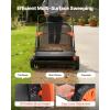 VEVOR Push Lawn Sweeper, 26 in Leaf & Grass Collector with 7 cu. ft. Hopper Bag, Adjustable Brush Height & Spinning Brushes, Heavy Duty Yard Sweeper with Rubber Wheels for Leaves Grass Cleanup(30 inch Upgraded Version)