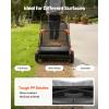 VEVOR Push Lawn Sweeper, 26 in Leaf & Grass Collector with 7 cu. ft. Hopper Bag, Adjustable Brush Height & Spinning Brushes, Heavy Duty Yard Sweeper with Rubber Wheels for Leaves Grass Cleanup(30 inch Replacement Brush)