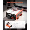 VEVOR RV Power Converter, 65 Amp, 110V AC to 12V DC RV Converter Battery Charger, Multi Stage Smart Charging, 13V to 16.5V Operating Range, Compatible with Lithium & Lead Acid Battery, for Camper(125 AMP)