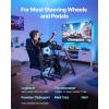 VEVOR Racing Wheel Stand, Heavy-Duty Simulator Cockpit Steering Stand with Dual-Rail Dual-Arm, Fit Logitech G25,G27,G29,G920,G923, Thrustmaster T300RS,TX F458,T500RS,T3PA-PRO (F1/GT) and CSR Pedals(X-shaped Pro)