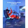 VEVOR Racing Wheel Stand, Heavy-Duty Simulator Cockpit Steering Stand with Dual-Rail Dual-Arm, Fit Logitech G25,G27,G29,G920,G923, Thrustmaster T300RS,TX F458,T500RS,T3PA-PRO (F1/GT) and CSR Pedals(Integrated Cockpit)