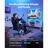 VEVOR Racing Wheel Stand, Heavy-Duty Simulator Cockpit Steering Stand with Dual-Rail Dual-Arm, Fit Logitech G25,G27,G29,G920,G923, Thrustmaster T300RS,TX F458,T500RS,T3PA-PRO (F1/GT) and CSR Pedals(X-shaped lite)