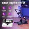 VEVOR Racing Wheel Stand, Heavy-Duty Simulator Cockpit Steering Stand with Dual-Rail Dual-Arm, Fit Logitech G25,G27,G29,G920,G923, Thrustmaster T300RS,TX F458,T500RS,T3PA-PRO (F1/GT) and CSR Pedals(L-shaped lite)