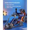 VEVOR Racing Wheel Stand, Heavy-Duty Simulator Cockpit Steering Stand with Dual-Rail Dual-Arm, Fit Logitech G25,G27,G29,G920,G923, Thrustmaster T300RS,TX F458,T500RS,T3PA-PRO (F1/GT) and CSR Pedals(Dual-Track Arm Cockpit)