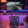 VEVOR Racing Wheel Stand, Racing Cockpit with Wheels for Logitech G923 G920 G29 & Thrustmaster T248P, Heavy Duty Steel Adjustable Cockpit, Max Load 330 LBS(Large Base with Wheels)
