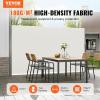 VEVOR Retractable Side Awning, 71″ x 118″ Patio Retractable Side Screen with 180 g/m² Polyester Fabric, Waterproof Sunshade Outdoor Privacy Screen Room Divider for Garden, Balcony, Pools, Deck, Gray(Beige)