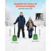 VEVOR Snow Shovel for Driveway, 16 in Wide Aluminum Alloy Snow Shovel, Non Slip Grip, Large Capacity Snowplow Shovels, Detachable & Lightweight Snows Removal Tool for Garden Car Camping Outdoors(Green)