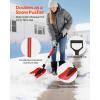 VEVOR Snow Shovel for Driveway, 16 in Wide Aluminum Alloy Snow Shovel, Non Slip Grip, Large Capacity Snowplow Shovels, Detachable & Lightweight Snows Removal Tool for Garden Car Camping Outdoors(Red)