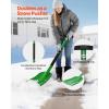 VEVOR Snow Shovel for Driveway, 16 in Wide Aluminum Alloy Snow Shovel, Non Slip Grip, Large Capacity Snowplow Shovels, Detachable & Lightweight Snows Removal Tool for Garden Car Camping Outdoors(Green)