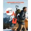VEVOR Snow Shovel for Driveway, 16 in Wide Aluminum Alloy Snow Shovel, Non Slip Grip, Large Capacity Snowplow Shovels, Detachable & Lightweight Snows Removal Tool for Garden Car Camping Outdoors(Red)