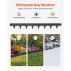 VEVOR Steel Landscape Edging, 5 Packs 39 x 5 in Rust-Resistant Metal Landscape Edging, Bendable Garden Edging Border, Heavy Duty Lawn Edging, Easy-to-Install, Flower Bed Yard Pathway Divider Dark Gray(40″ L x 4.5″ H (2+2.5in))