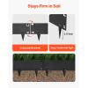 VEVOR Steel Landscape Edging, 5 Packs 39 x 5 in Rust-Resistant Metal Landscape Edging, Bendable Garden Edging Border, Heavy Duty Lawn Edging, Easy-to-Install, Flower Bed Yard Pathway Divider Dark Gray(40″ L x 8.15″ H (5+3.15in))