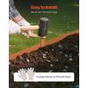 VEVOR Steel Landscape Edging, 6 Packs 40 x 8 in Weather-Resistant & Pre-Rust Metal Landscape Edging, Bendable Garden Edging Border, Shark Spike, Lawn Edging for Flower Bed Yard Pathway Divider(Upgraded version(Shark Spike))