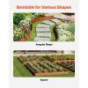 VEVOR Steel Landscape Edging, 6 Packs 40 x 8 in Weather-Resistant & Pre-Rust Metal Landscape Edging, Bendable Garden Edging Border, Shark Spike, Lawn Edging for Flower Bed Yard Pathway Divider(Upgraded version(Ripple Spike))