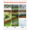 VEVOR Steel Landscape Edging, 6 Packs 40 x 8 in Weather-Resistant & Pre-Rust Metal Landscape Edging, Bendable Garden Edging Border, Shark Spike, Lawn Edging for Flower Bed Yard Pathway Divider(Upgraded version(Shark Spike))