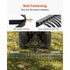 VEVOR Tow Behind Dethatcher, 48-inch Tow Dethatcher with 24 Spring Steel Tines, Lawn Dethatcher Rake for ATV or Mower, Tow Behind Lawn Rake with Lift Handle for Garden Farm Grass(60″ Tow Dethatcher with 3-point Attachments)