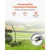 VEVOR Tow Behind Dethatcher, 48-inch Tow Dethatcher with 24 Spring Steel Tines, Lawn Dethatcher Rake for ATV or Mower, Tow Behind Lawn Rake with Lift Handle for Garden Farm Grass(60″ Tow Behind Dethatcher)