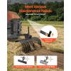 VEVOR Tow Behind Dethatcher, 48-inch Tow Dethatcher with 24 Spring Steel Tines, Lawn Dethatcher Rake for ATV or Mower, Tow Behind Lawn Rake with Lift Handle for Garden Farm Grass(42″ 1-Point Lift System Landscape Kit)