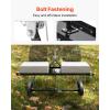 VEVOR Tow Behind Dethatcher, 48-inch Tow Dethatcher with 24 Spring Steel Tines, Lawn Dethatcher Rake for ATV or Mower, Tow Behind Lawn Rake with Lift Handle for Garden Farm Grass(40″ Tow Behind Dethatcher)