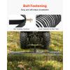 VEVOR Tow Behind Dethatcher, 48-inch Tow Dethatcher with 24 Spring Steel Tines, Lawn Dethatcher Rake for ATV or Mower, Tow Behind Lawn Rake with Lift Handle for Garden Farm Grass(72″ Tow Dethatcher with 3-point Attachments)