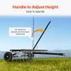 VEVOR Tow Behind Dethatcher, 48-inch Tow Dethatcher with 24 Spring Steel Tines, Lawn Dethatcher Rake for ATV or Mower, Tow Behind Lawn Rake with Lift Handle for Garden Farm Grass(48″ ATV Rake)
