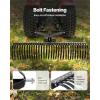 VEVOR Tow Behind Dethatcher, 48-inch Tow Dethatcher with 24 Spring Steel Tines, Lawn Dethatcher Rake for ATV or Mower, Tow Behind Lawn Rake with Lift Handle for Garden Farm Grass(60″ 3-point Dethatcher with Attachments)
