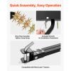 VEVOR Tow Behind Plug Aerator, 32 in Lawn Spike Aerator with Universal Hitch, Heavy Duty & Rust-Resistant, Pull Behind Spike Aerator Tool with Folded Edge Tray, for Farmland & Garden Tractors(Spike Aerator (32in))