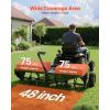 VEVOR Tow Behind Plug Aerator, 32 in Lawn Spike Aerator with Universal Hitch, Heavy Duty & Rust-Resistant, Pull Behind Spike Aerator Tool with Folded Edge Tray, for Farmland & Garden Tractors(Core Aerator (48in))