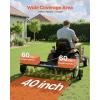 VEVOR Tow Behind Plug Aerator, 32 in Lawn Spike Aerator with Universal Hitch, Heavy Duty & Rust-Resistant, Pull Behind Spike Aerator Tool with Folded Edge Tray, for Farmland & Garden Tractors(Spike Aerator (40in))