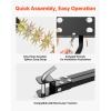 VEVOR Tow Behind Plug Aerator, 32 in Lawn Spike Aerator with Universal Hitch, Heavy Duty & Rust-Resistant, Pull Behind Spike Aerator Tool with Folded Edge Tray, for Farmland & Garden Tractors(Spike Aerator (40in))