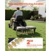VEVOR Tow Behind Plug Aerator, 32 in Lawn Spike Aerator with Universal Hitch, Heavy Duty & Rust-Resistant, Pull Behind Spike Aerator Tool with Folded Edge Tray, for Farmland & Garden Tractors(Spike Aerator (32in))
