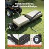 VEVOR Tow Behind Plug Aerator, 32 in Lawn Spike Aerator with Universal Hitch, Heavy Duty & Rust-Resistant, Pull Behind Spike Aerator Tool with Folded Edge Tray, for Farmland & Garden Tractors(Core Aerator (48in))