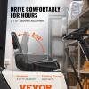 VEVOR Universal Tracor Seat, Lawn Mower Seat with Micro Switch and Drainage Holes, 6.3-11.8 inch Extended Slot Tractor Seat for Tractor Loader Excavator(2023New Nude Style)