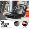 VEVOR Universal Tracor Seat, Lawn Mower Seat with Micro Switch and Drainage Holes, 6.3-11.8 inch Extended Slot Tractor Seat for Tractor Loader Excavator(One piece style)