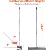 VEVOR Updated Lawn Leveling Rake with Roller, 30″ x 10″ Stainless Steel Lawn Leveler with 83.9″ Adjustable Handle, Heavy Duty Yard Leveling Rake, Effort Saving Lawn Leveling Tool for Yard Golf Court