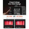 VEVOR Voltage Converter Transformer, 2000W, Heavy Duty Step Up/Down Transformer, Convert from 110 Volt to 220 Volt and from 220 Volt to 110 Volt, with US Outlet EU Outlet 5V USB Port, CE Certified(1000W)