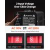 VEVOR Voltage Converter Transformer, 2000W, Heavy Duty Step Up/Down Transformer, Convert from 110 Volt to 220 Volt and from 220 Volt to 110 Volt, with US Outlet EU Outlet 5V USB Port, CE Certified(500W)