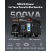 VEVOR Voltage Converter Transformer, 2000W, Heavy Duty Step Up/Down Transformer, Convert from 110 Volt to 220 Volt and from 220 Volt to 110 Volt, with US Outlet EU Outlet 5V USB Port, CE Certified(500W)