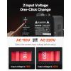 VEVOR Voltage Converter Transformer, 2000W, Heavy Duty Step Up/Down Transformer, Convert from 110 Volt to 220 Volt and from 220 Volt to 110 Volt, with US Outlet EU Outlet 5V USB Port, CE Certified(1500W)
