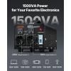 VEVOR Voltage Converter Transformer, 2000W, Heavy Duty Step Up/Down Transformer, Convert from 110 Volt to 220 Volt and from 220 Volt to 110 Volt, with US Outlet EU Outlet 5V USB Port, CE Certified(1500W)
