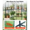 VEVOR Walk-in Greenhouse, 78″ x 39.4″ x 78.7″ Greenhouse for Outdoors with Window, PE Cover, 3-Tier Shelf, Roll-Up Zipper Doors, Walk in Green House Kit, Portable Plant Garden Hot House for Backyard(Clear)
