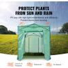VEVOR Walk-in Greenhouse, 78″ x 39.4″ x 78.7″ Greenhouse for Outdoors with Window, PE Cover, 3-Tier Shelf, Roll-Up Zipper Doors, Walk in Green House Kit, Portable Plant Garden Hot House for Backyard(Green)