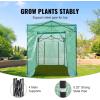 VEVOR Walk-in Greenhouse, 78″ x 39.4″ x 78.7″ Greenhouse for Outdoors with Window, PE Cover, 3-Tier Shelf, Roll-Up Zipper Doors, Walk in Green House Kit, Portable Plant Garden Hot House for Backyard(Green)