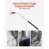 VEVOR Watering Wand, 36-Inch Extra Long Heavy Duty Garden Hose Wand with 8 Spray Patterns & 180° Swivel Head, Long Hose Nozzle Sprayer with on/off Thumb Control, Ideal for Hanging Baskets(36 Inch)