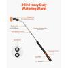 VEVOR Watering Wand, 36-Inch Extra Long Heavy Duty Garden Hose Wand with 8 Spray Patterns & 180° Swivel Head, Long Hose Nozzle Sprayer with on/off Thumb Control, Ideal for Hanging Baskets(36 Inch)