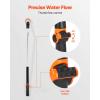 VEVOR Watering Wand, 36-Inch Extra Long Heavy Duty Garden Hose Wand with 8 Spray Patterns & 180° Swivel Head, Long Hose Nozzle Sprayer with on/off Thumb Control, Ideal for Hanging Baskets(36 Inch)