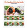 VEVOR Watering Wand, 36-Inch Extra Long Heavy Duty Garden Hose Wand with 8 Spray Patterns & 180° Swivel Head, Long Hose Nozzle Sprayer with on/off Thumb Control, Ideal for Hanging Baskets(36 Inch)