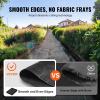 VEVOR Weed Barrier Fabric Heavy Duty, 1.4x50FT 3.2oz Landscape Fabric, Woven Weed Blocker Fabrics, Garden Fabrics Weeds Barrier, Weeds Control Ground Cover, Geotextile Webbing, Gardening Mat, Black(4FT*50FT-3.2OZ)