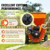 VEVOR Wood Chipper Shredder Mulcher, 7HP Heavy Duty Gas Powered Engine, 2” Max Diameter 212cc 4.1 kW, 4-Stroke 3-in-1 Woodchipper, Fast Chipping Chopping for Forestry, Gardens, EPA Certified(7HP Wood Chipper)